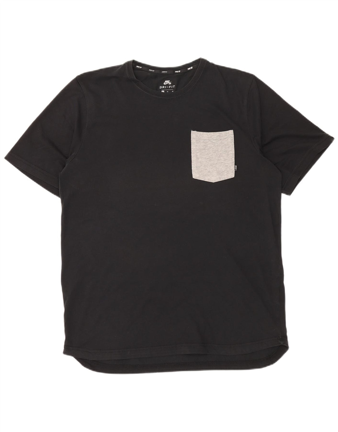NIKE Mens Dri Fit T-Shirt Top XL Black Cotton