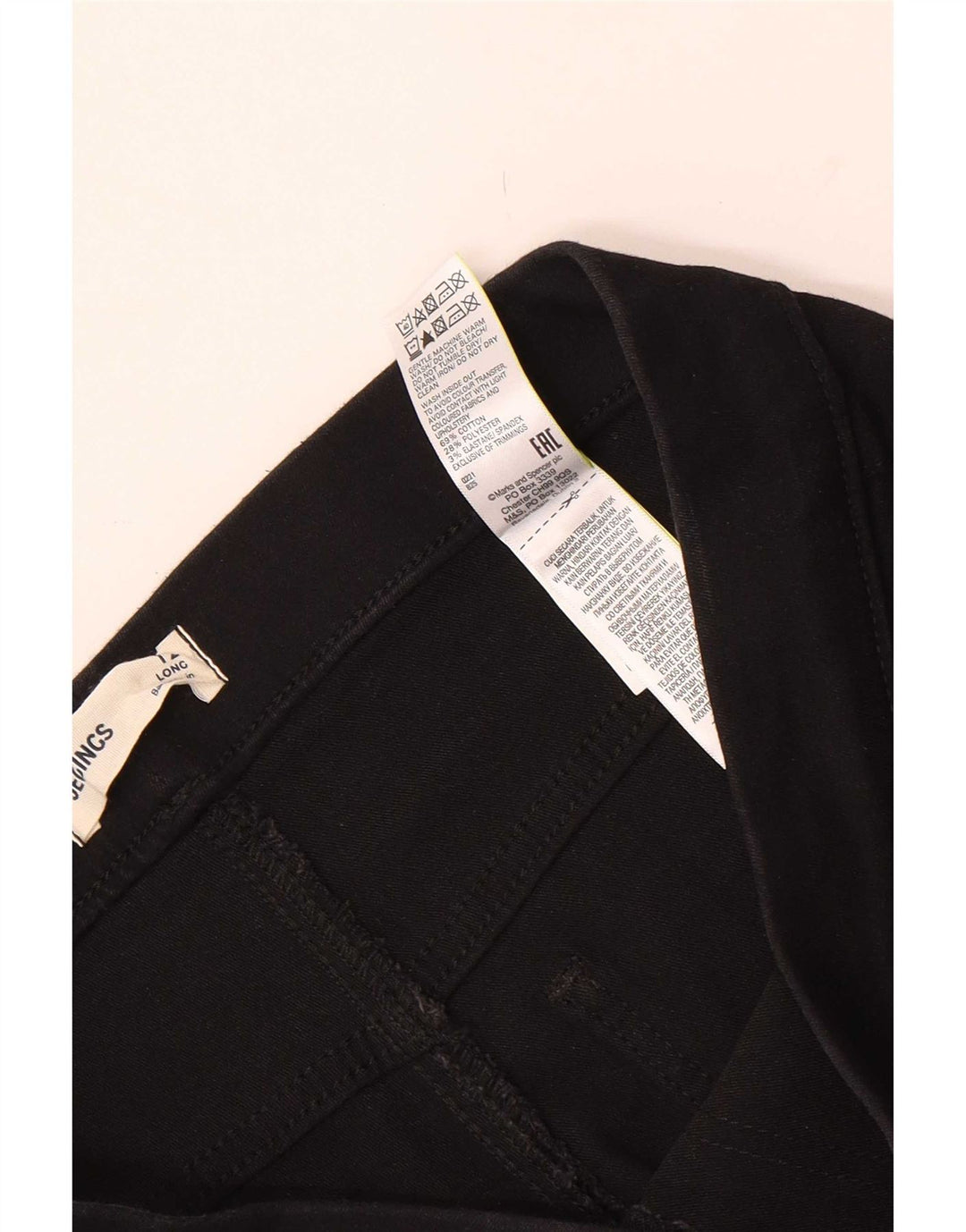 Marks & Spencer Damskie jeansy Jegging UK 12 Medium W30 L30 Czarna bawełna