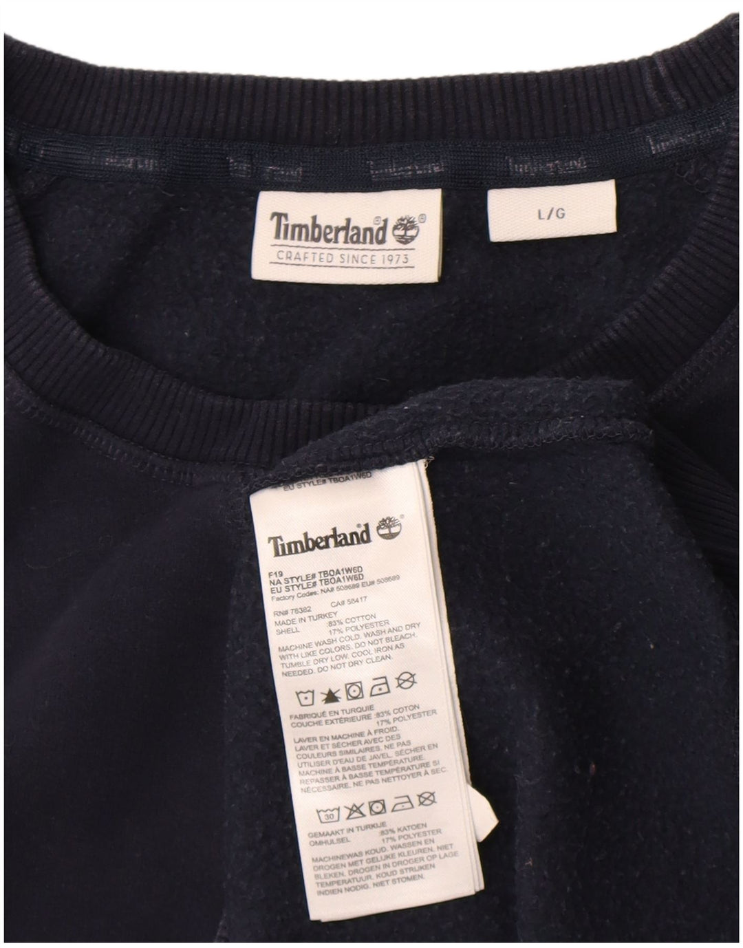 Męska bluza Timberland, duża, granatowa, bawełniana