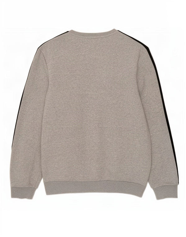 Bluza męska Adidas, duża, szara, bawełniana