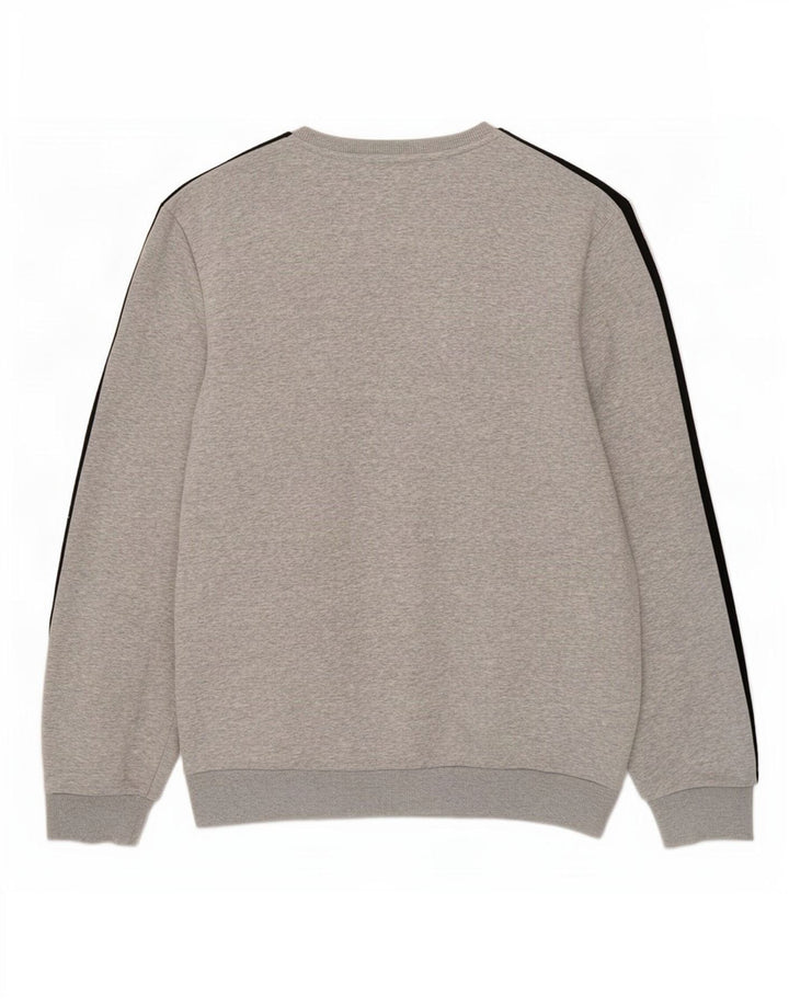 Bluza męska Adidas, duża, szara, bawełniana
