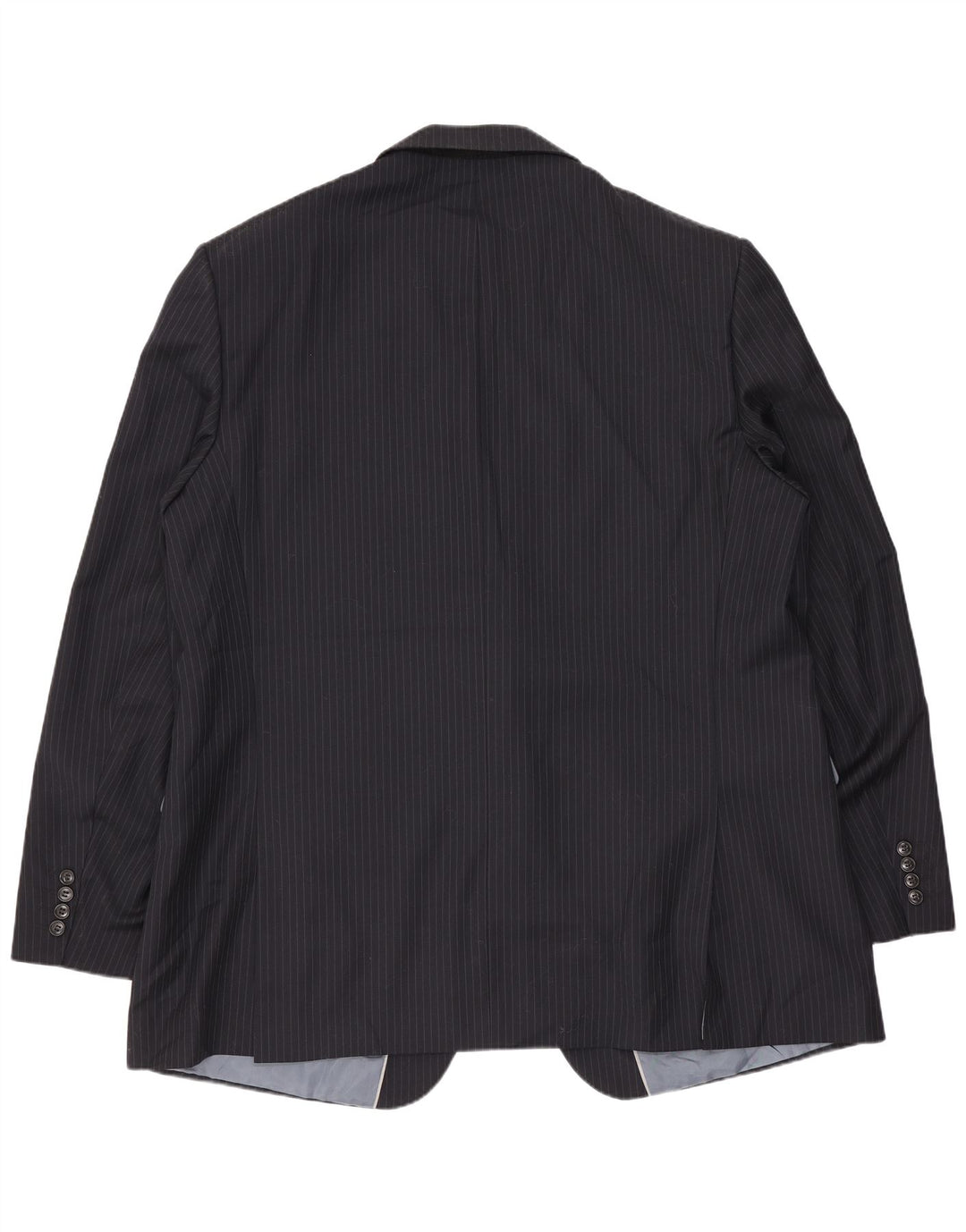 Męska marynarka Marks & Spencer Longline UK 48 2XL Granatowa w prążki