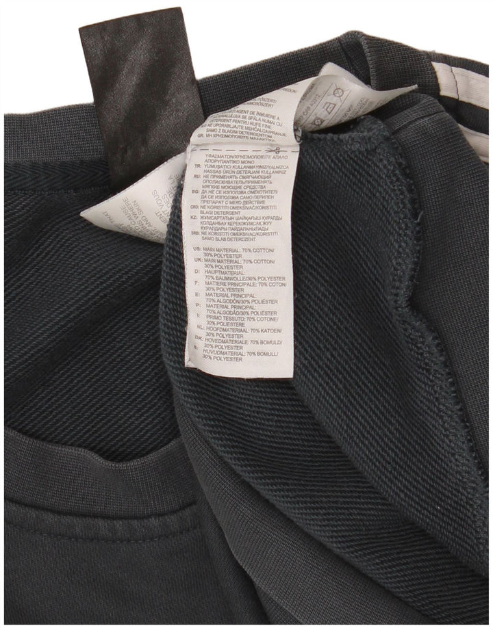 Bluza męska Adidas Real Madryt, duża, szara, bawełniana