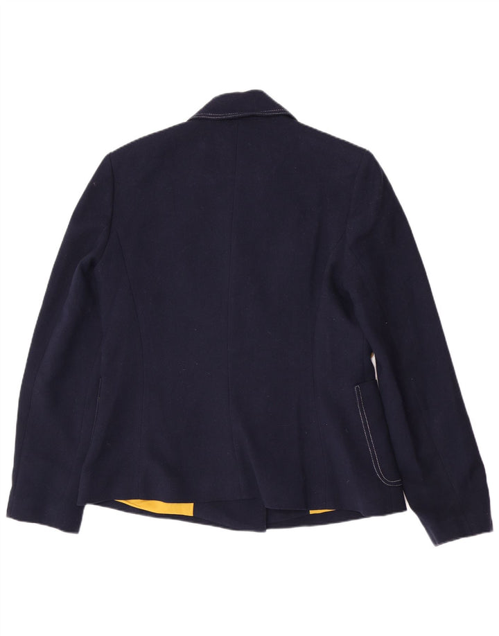 Sisley Damska marynarka dwurzędowa IT 46 Large Navy Blue