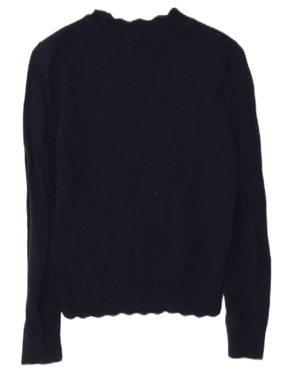 Sweter damski Oasis z golfem UK 10, mały, granatowy