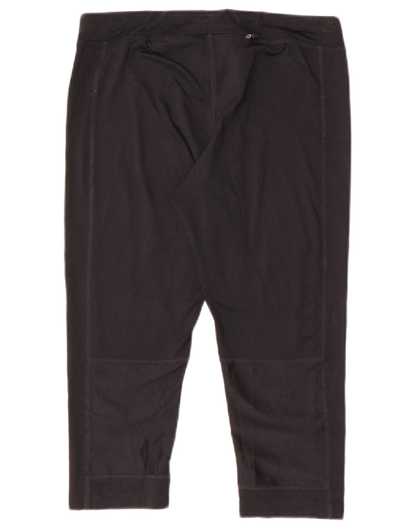 Damskie legginsy Nike Dri Fit Capri UK 10, małe, czarne, sportowe