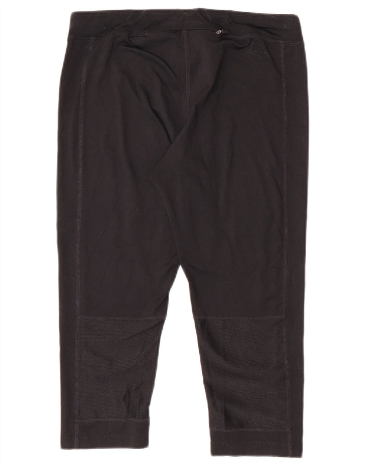 Damskie legginsy Nike Dri Fit Capri UK 10, małe, czarne, sportowe