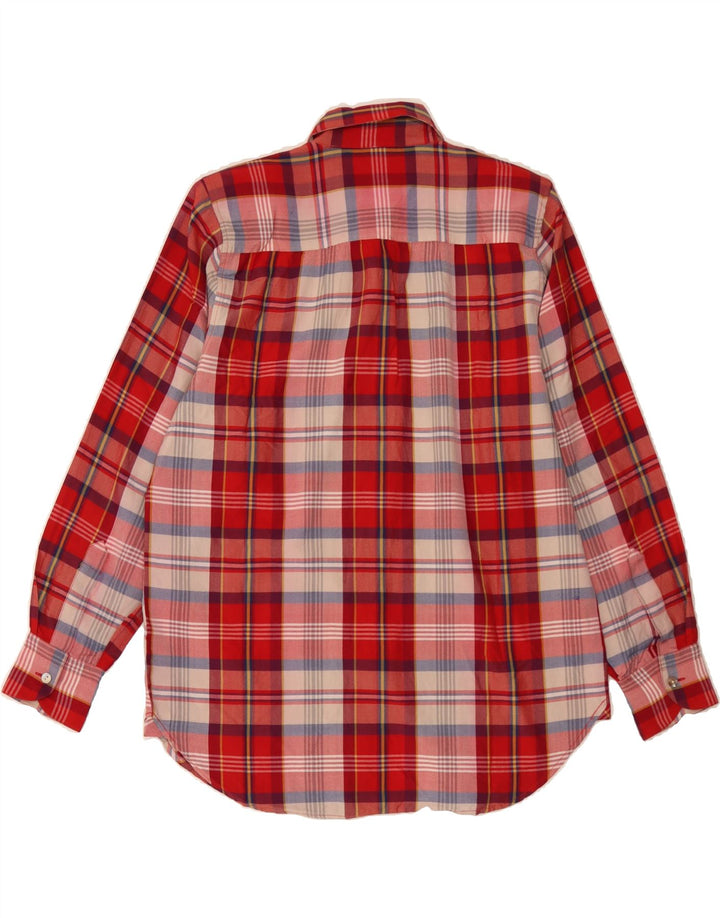 BALLOON Womens Oversized Shirt IT 40 MSmall Red Check Wool Vintage Balloon and Second-Hand Balloon from Messina Hembry 