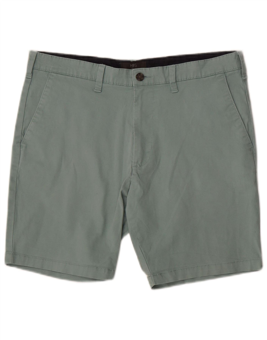 Męskie spodenki Chino Marks & Spencer W34, duże, zielone, bawełniane