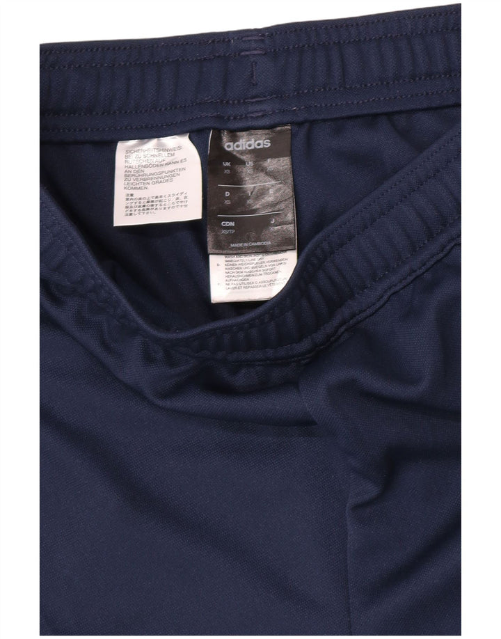 Męskie spodnie dresowe Adidas Climalite XS, granatowe, poliestrowe