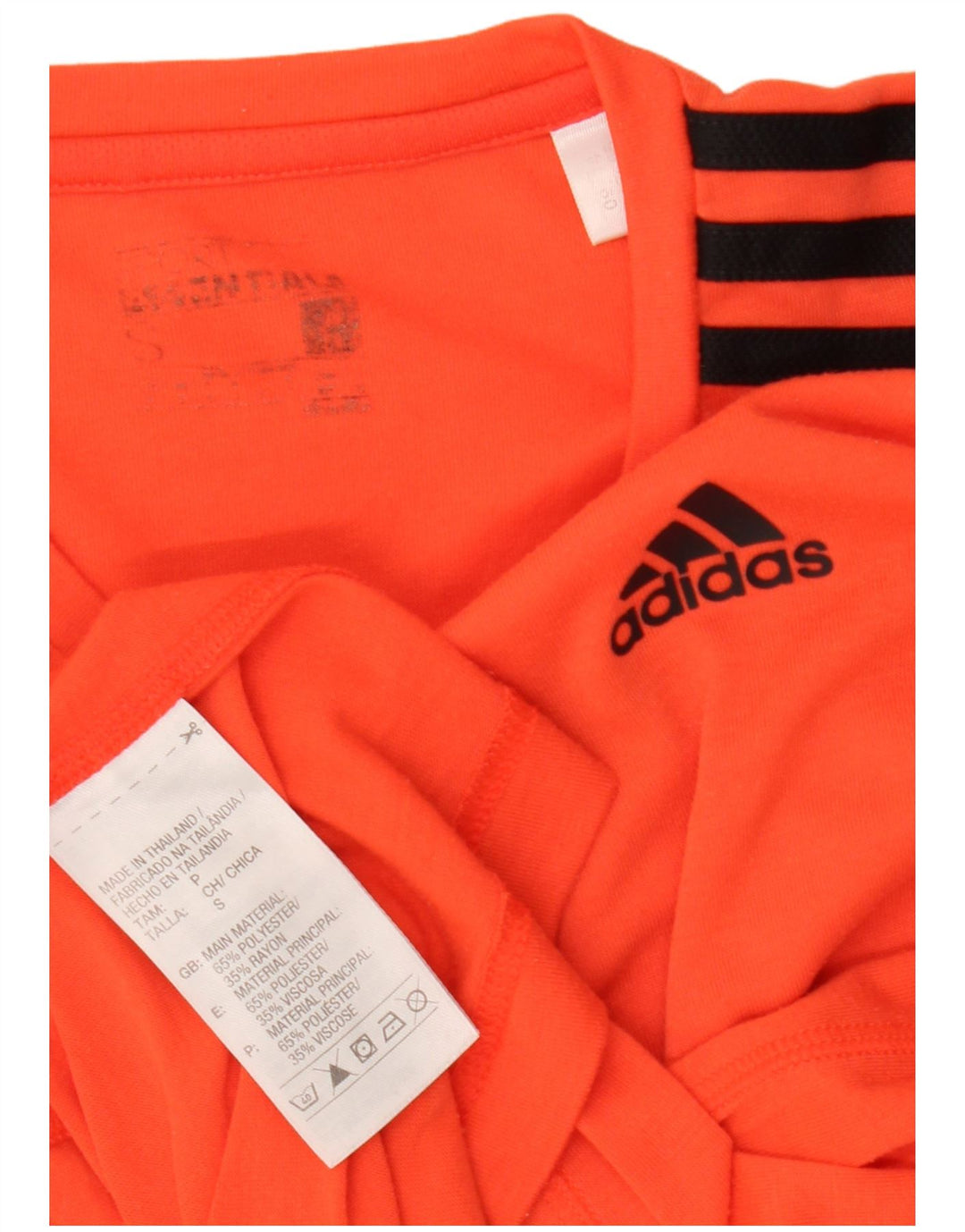 Adidas Męska koszulka Climalite Top, mała, pomarańczowa, poliestrowa