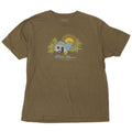 Męski T-shirt z grafiką EDDIE BAUER, duży, bawełniany khaki