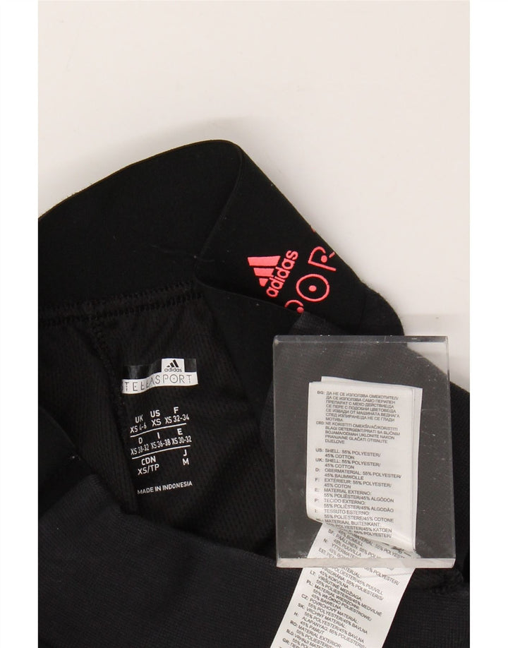 Damskie spodnie dresowe ADIDAS Stella Graphic Joggers UK 4/6 XS Czarne