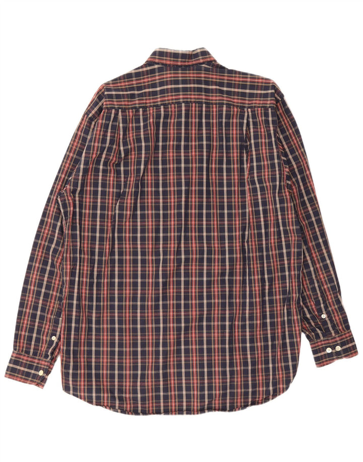 Koszula męska Lacoste Classic Fit w małą granatową kratę