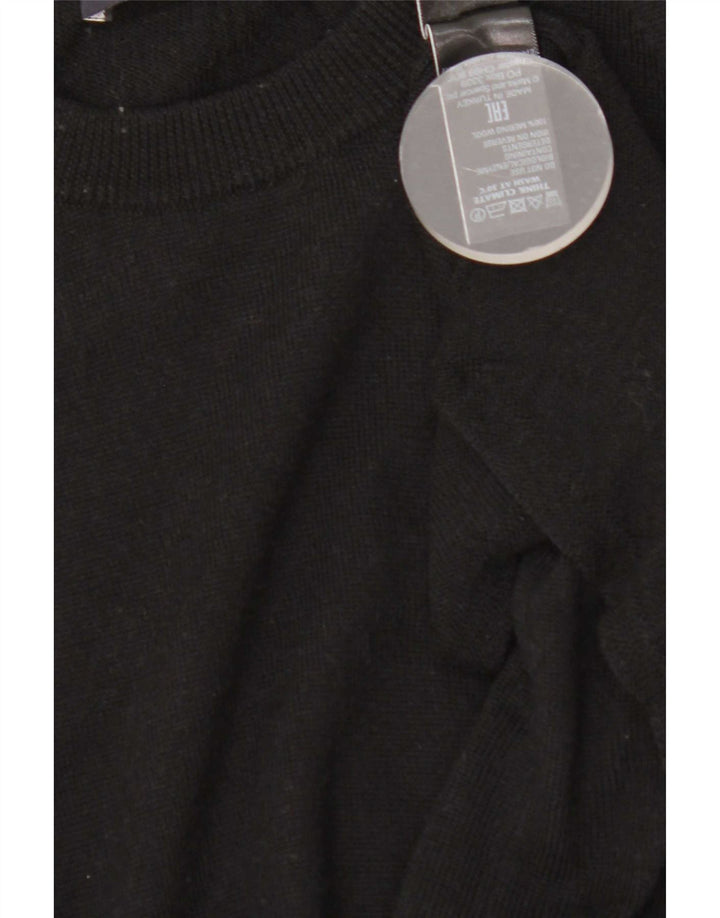 Marks & Spencer Damska sukienka sweterkowa UK 12 Średnia czarna wełna Merino