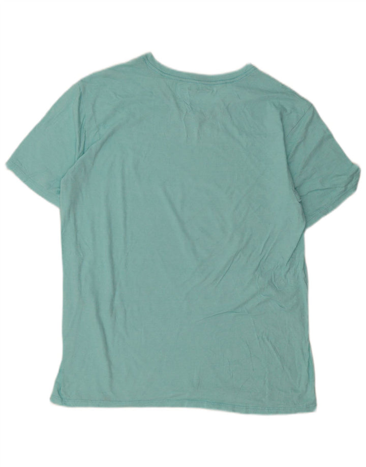 T-shirt męski Hurley Top, duży, turkusowy, poliester