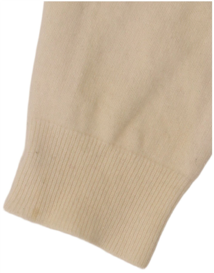 Damski sweter z okrągłym dekoltem Valentino UK 12 Średni Off-White Classic