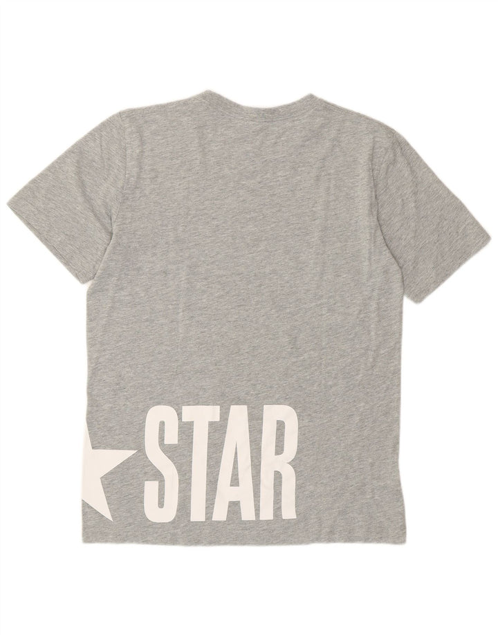Chłopięcy T-shirt Converse z grafiką, 13-14 lat, XL, szary