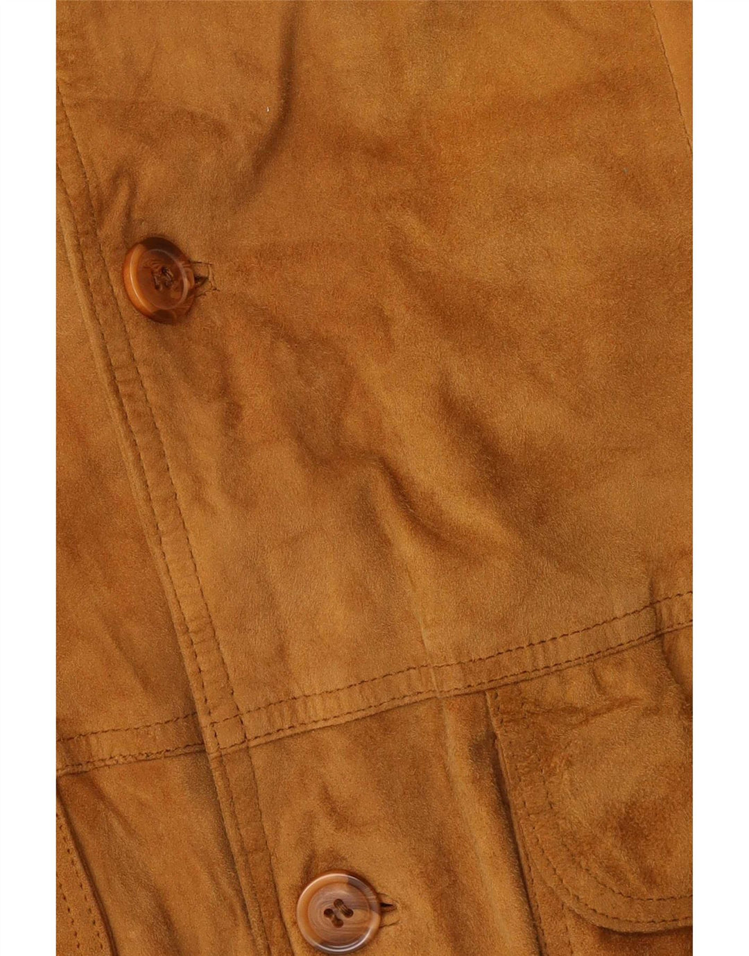 Vintage męska zamszowa kurtka bomber IT 54 2XL beżowa skóra