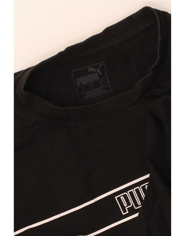 Męski T-shirt Puma z grafiką, średni czarny