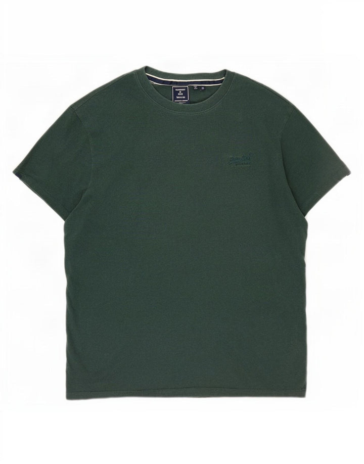 T-shirt męski Superdry XL, zielony, bawełniany