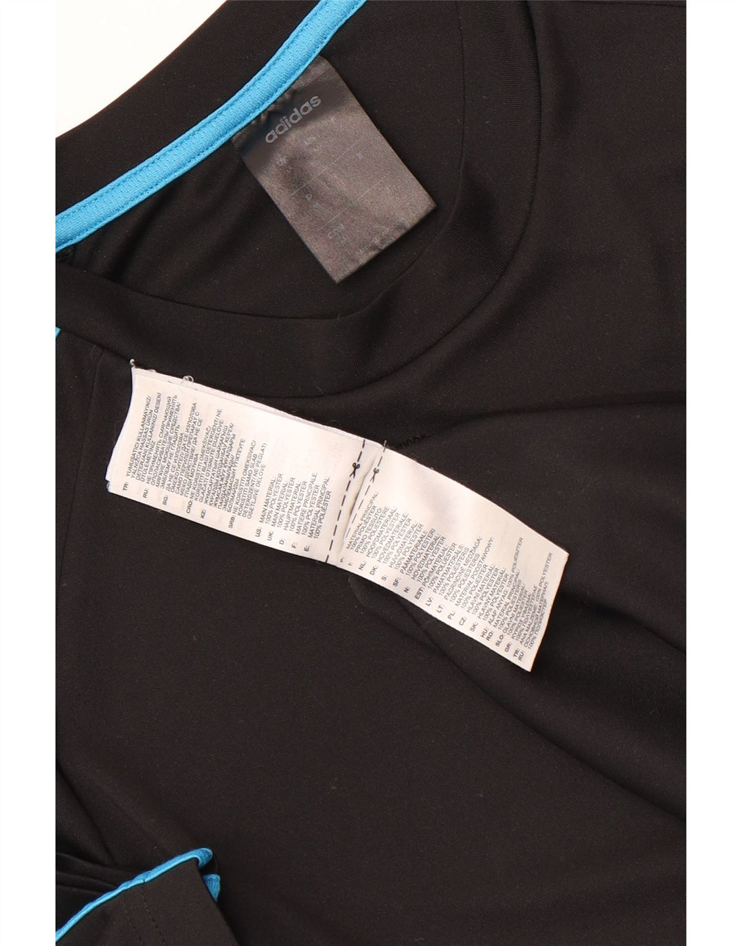 Męska koszulka ADIDAS Climalite Top, średni czarny poliester