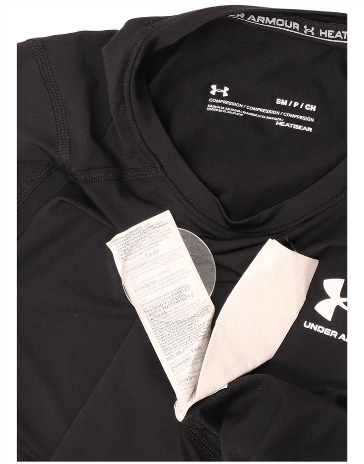 Damski top Under Armour Heat Gear z długim rękawem, UK 10, mały, czarny poliester
