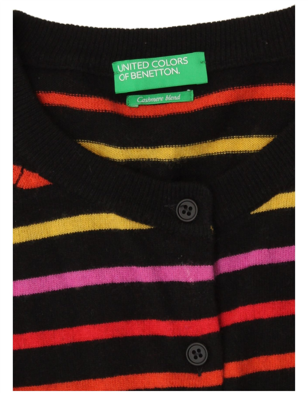 Sweter damski Benetton UK 14 w średnie, wielokolorowe paski
