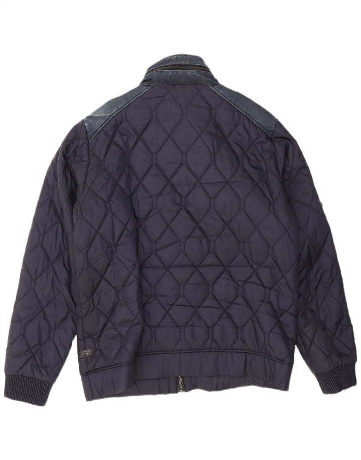 Męska pikowana kurtka G-Star UK 42 XL, granatowa, poliester