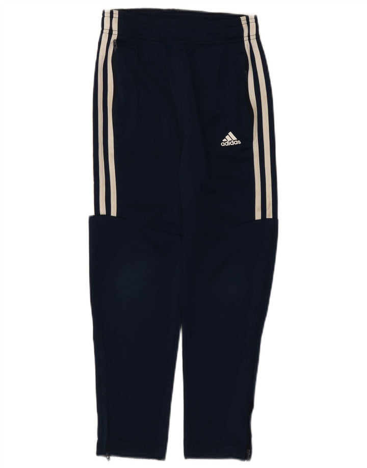 Adidas Chłopięce Spodnie Dresowe 7-8 Lat Granatowe Poliester