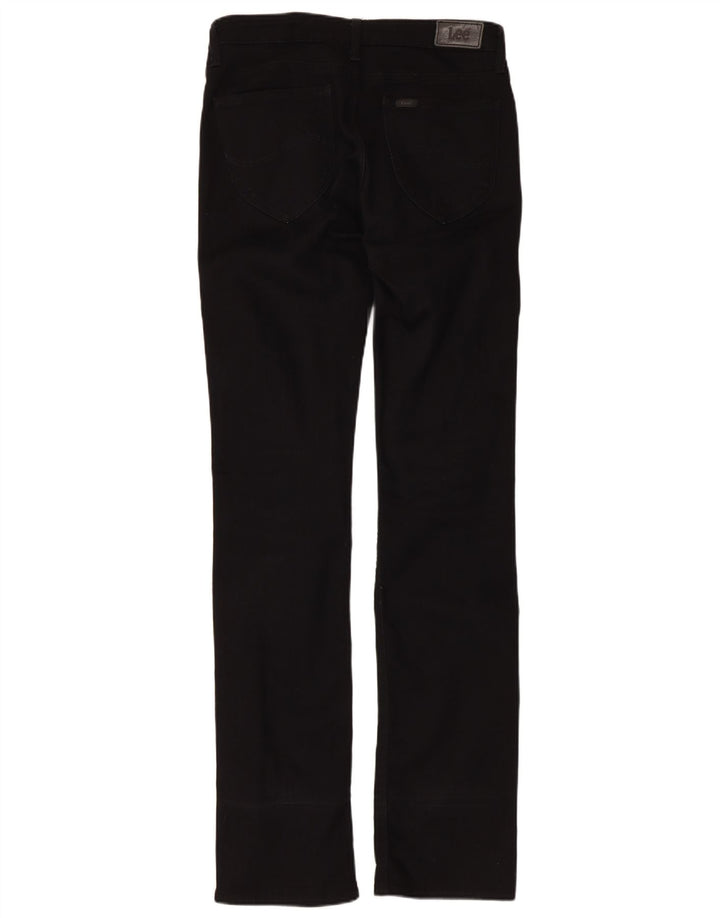 Damskie jeansy Lee Marlin Slim Straight W30 L35 Czarne bawełniane