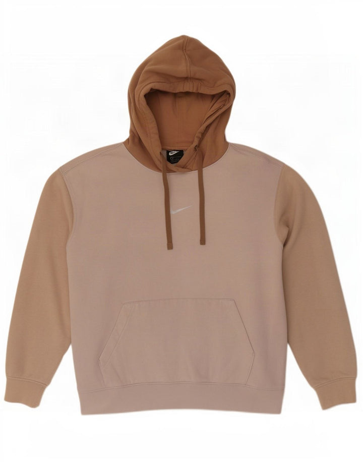 Damski sweter oversize z kapturem Nike UK 16, duży, wielokolorowy blok kolorów