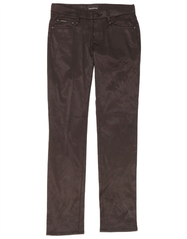 Damskie spodnie typu slim casual CALVIN KLEIN W29 L34 Czarny poliester