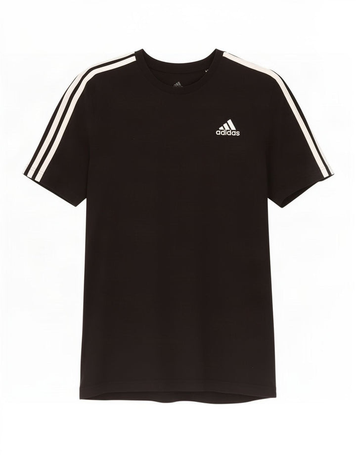 Adidas Męski T-shirt Top Średni Czarny Bawełniany
