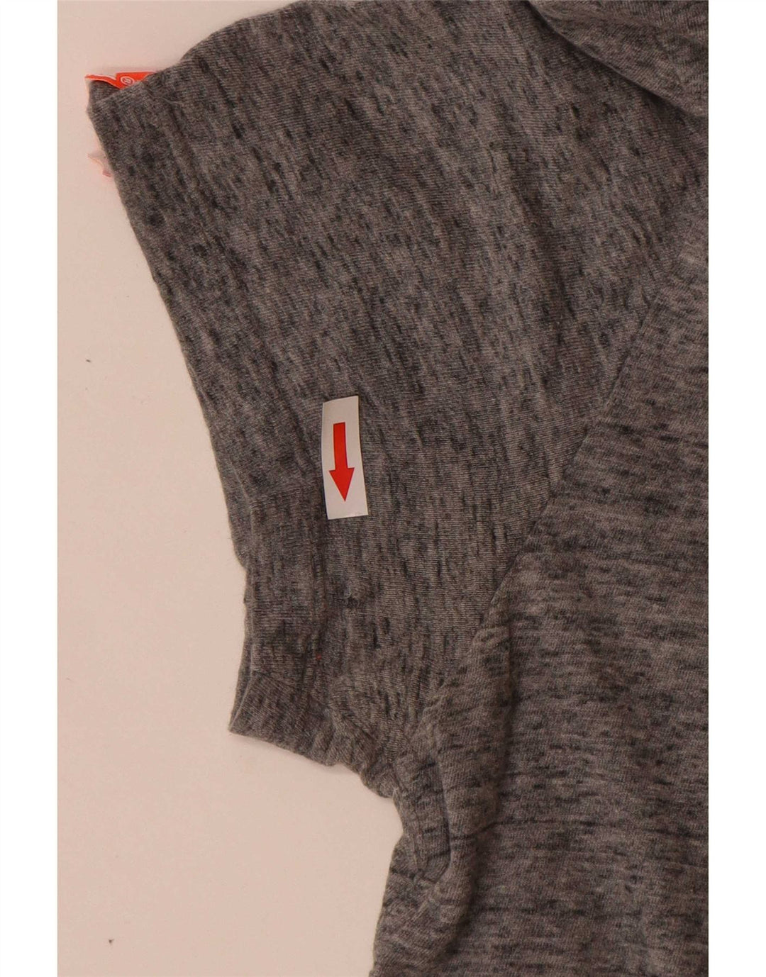 T-shirt męski Superdry Średnio szary, bawełniany nakrapiany