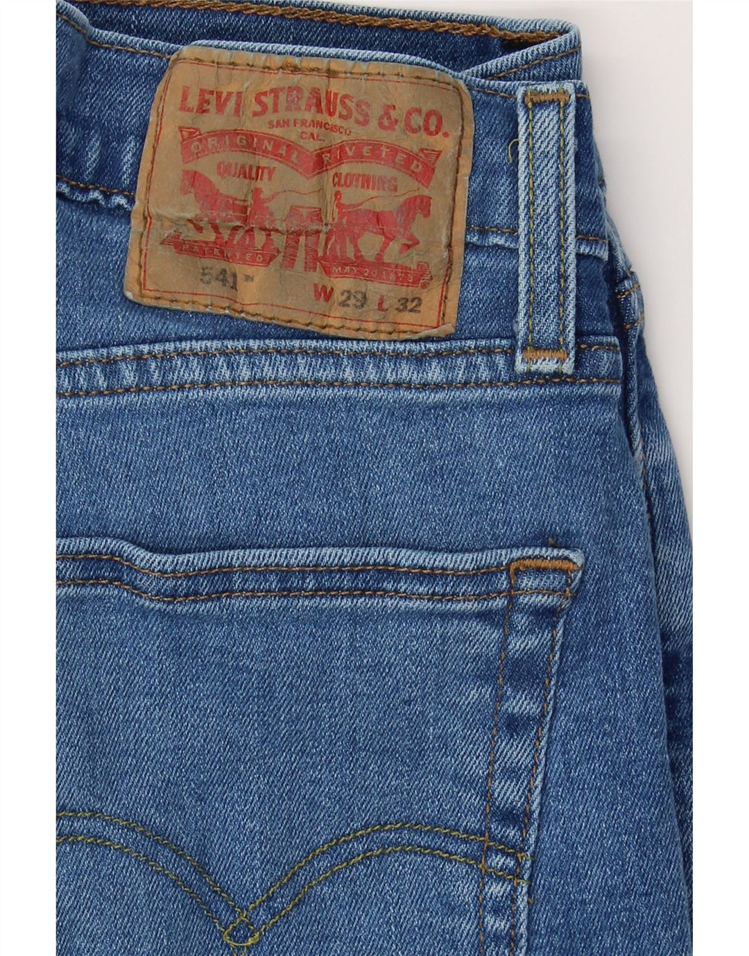 LEVI'S Mens 541 Tapered Jeans W29 L32 Blue Cotton Vintage Levi's and Second-Hand Levi's from Messina Hembry 