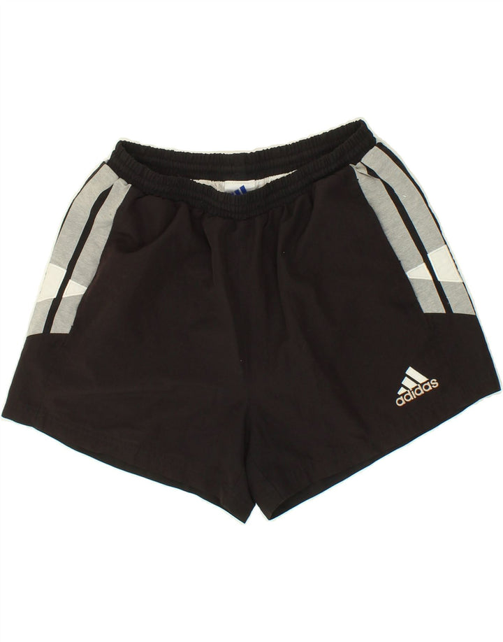 Męskie spodenki sportowe ADIDAS, duże, czarne, poliestrowe