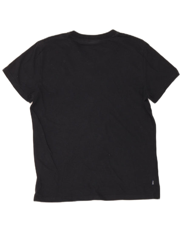 T-shirt damski Superdry Top UK 16, duży, granatowy, bawełniany
