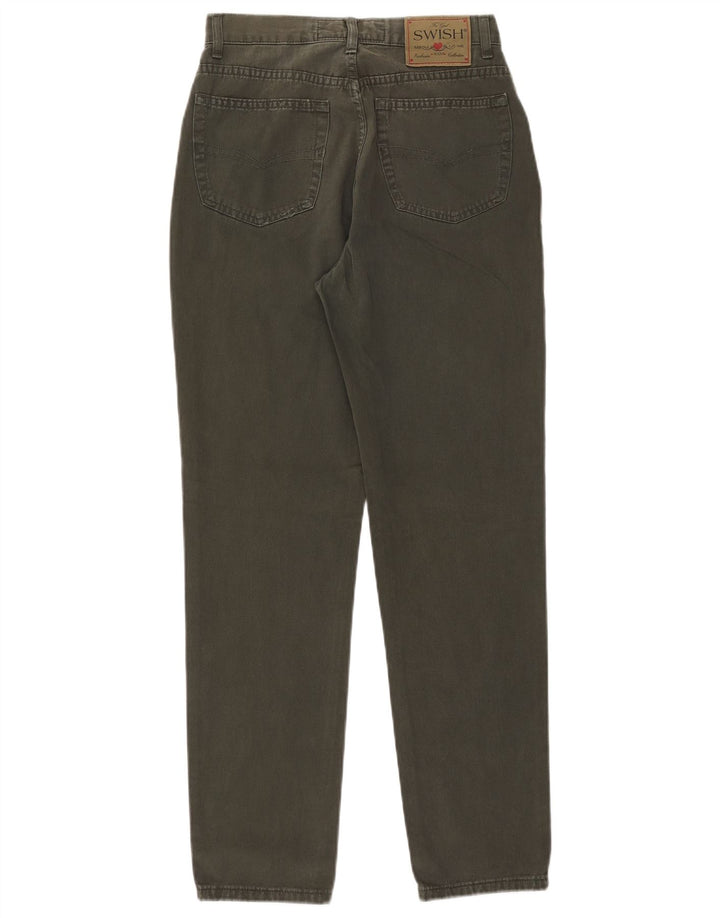 Damskie zwężane dżinsy Swish W29 L29, bawełna khaki