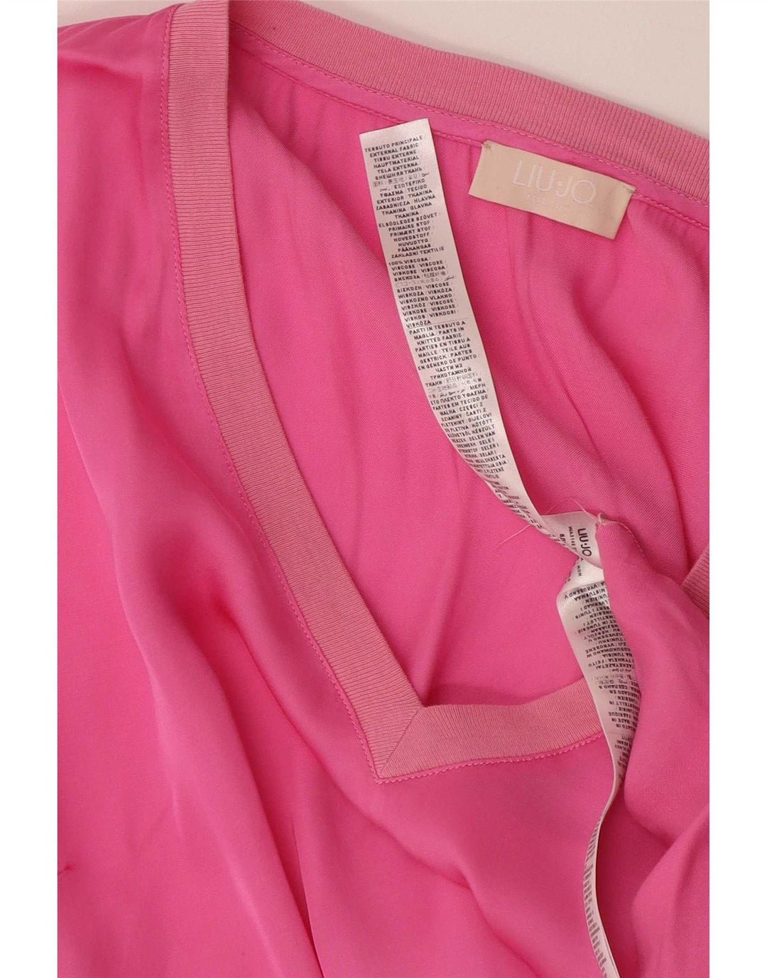 Bluzka damska Liu Jo Top UK 10 Small Pink Cotton