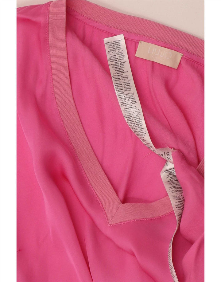 Bluzka damska Liu Jo Top UK 10 Small Pink Cotton