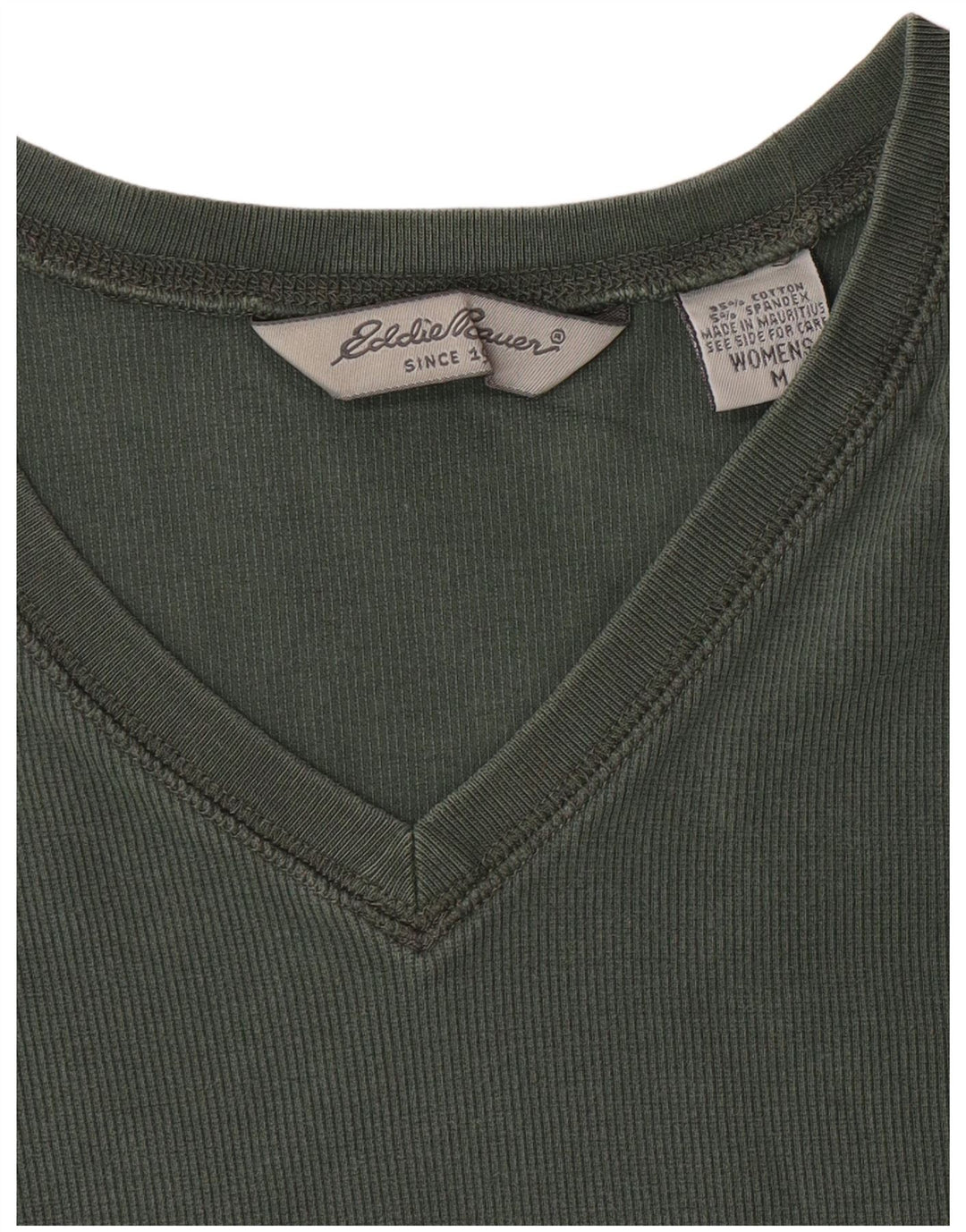 T-shirt damski EDDIE BAUER Top UK 14, średnia, zielona bawełna