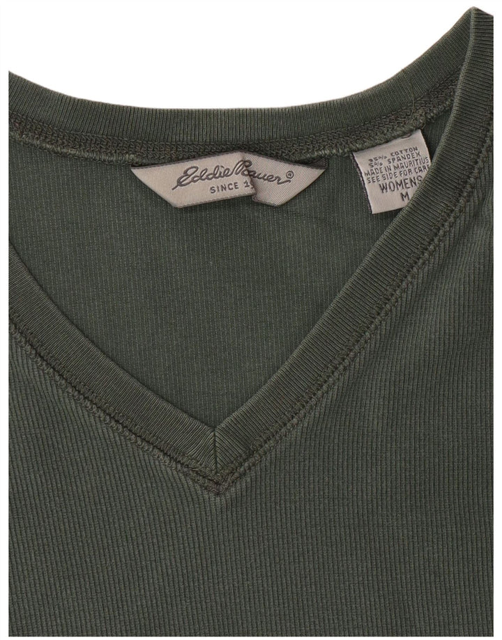 T-shirt damski EDDIE BAUER Top UK 14, średnia, zielona bawełna