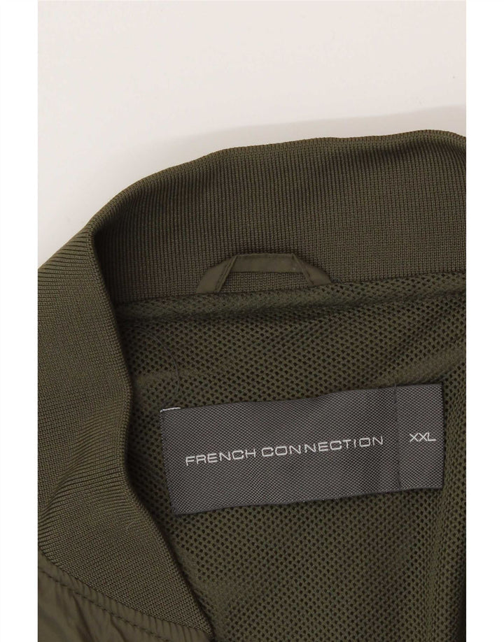 Męska kurtka bomber French Connection UK 44 2XL Khaki, poliamid