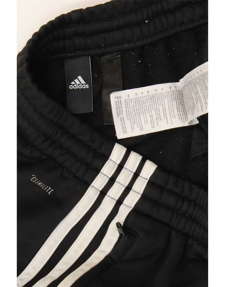 Męskie spodnie dresowe Adidas Climalite, małe, czarne, poliestrowe