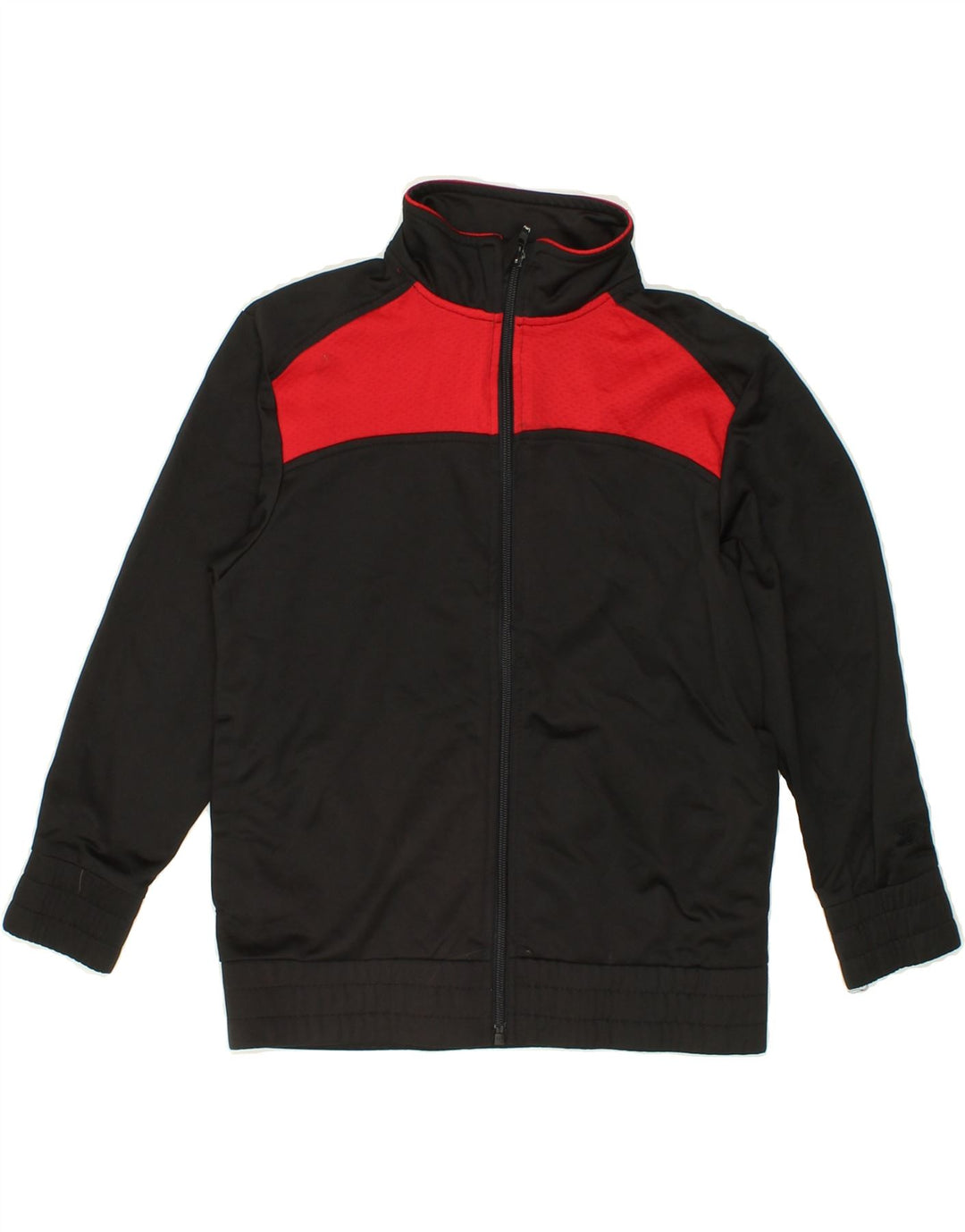 STARTER Boys Tracksuit Top Jacket 7-8 Years Medium Black Colourblock Vintage Starter and Second-Hand Starter from Messina Hembry 