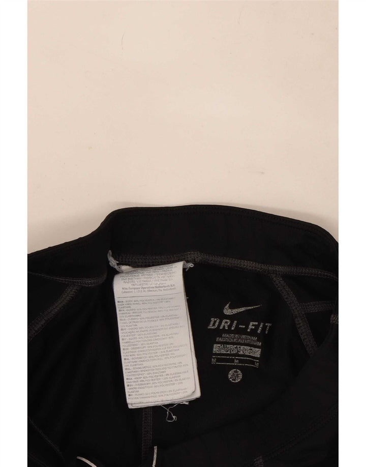 Damskie legginsy Nike Dri Fit UK 12, średni czarny poliester