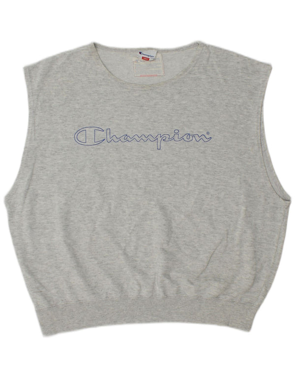 Damska bluza Champion Oversized Graphic Jumper UK 16, duża, szara