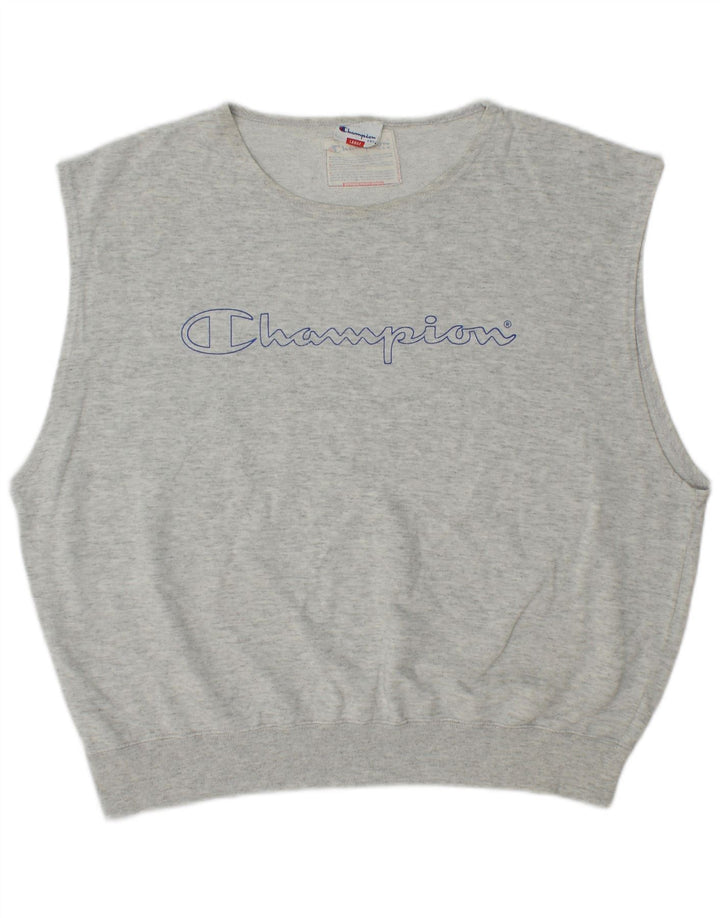 Damska bluza Champion Oversized Graphic Jumper UK 16, duża, szara