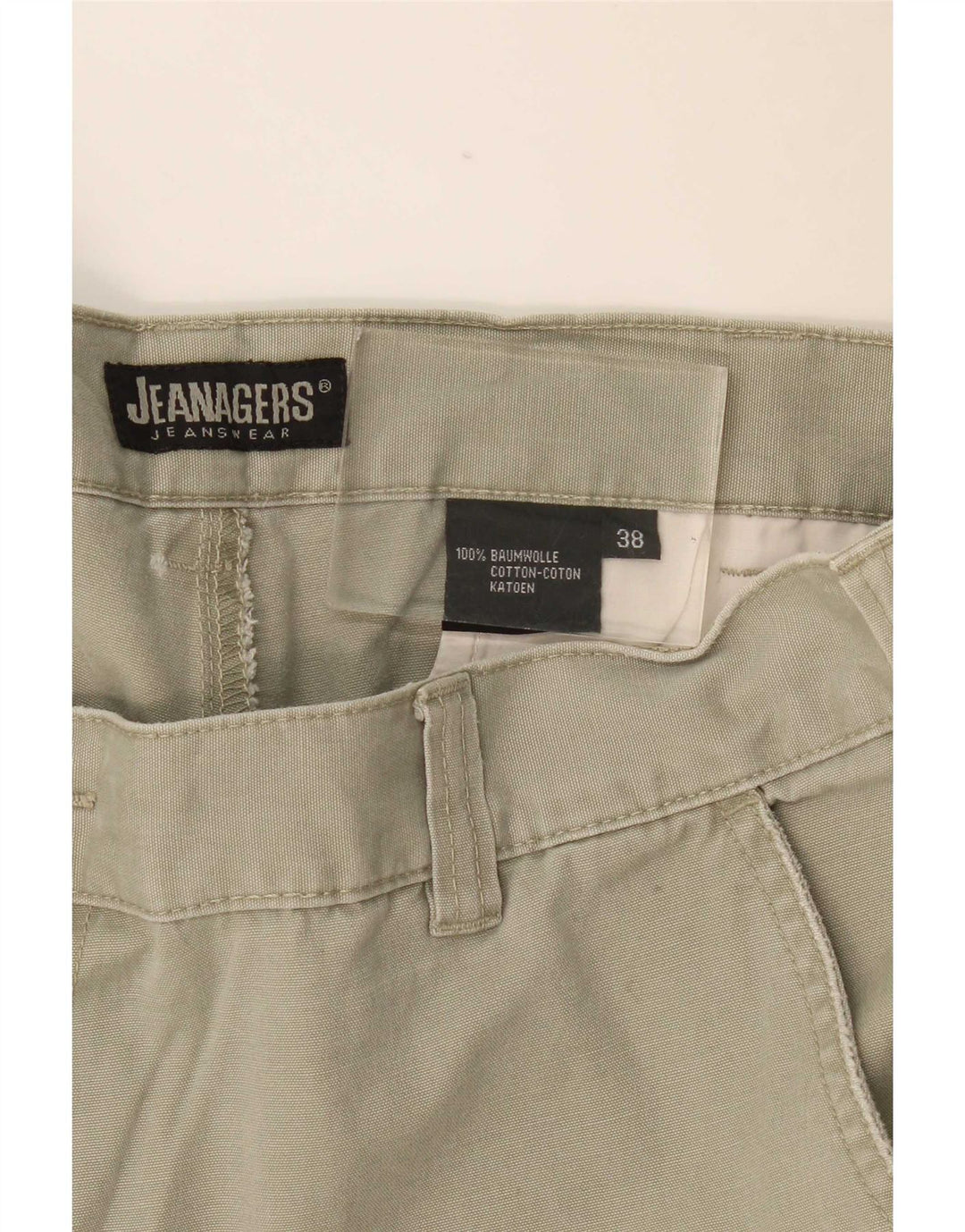 Męskie spodenki jeansowe Cargo W38 XL Khaki, bawełniane